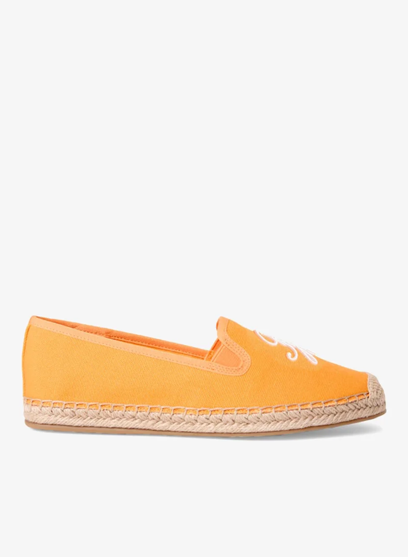 TOMMY HILFIGER Logo Embroidery Canvas Espadrilles